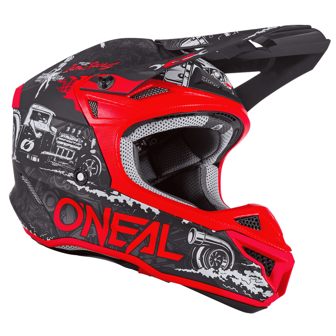 Мотокрос каска O'NEAL 5SERIES HR BLACK/RED