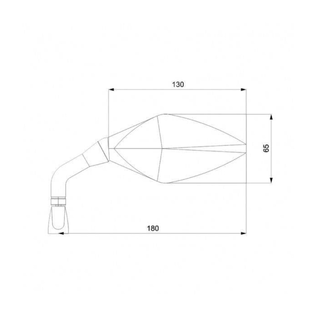 Огледала за мотор BARRACUDA RACE CARBON