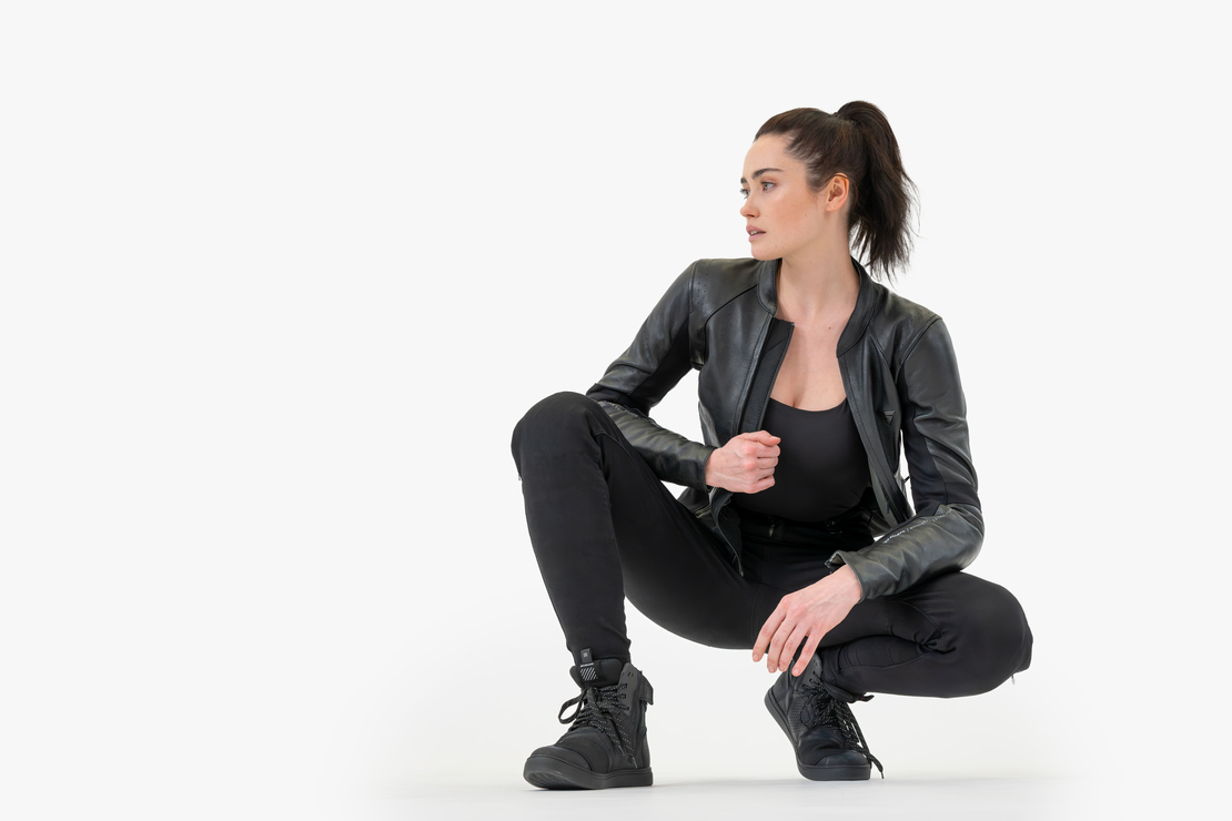 Дамски мото дънки SHIMA FLEXX BLACK