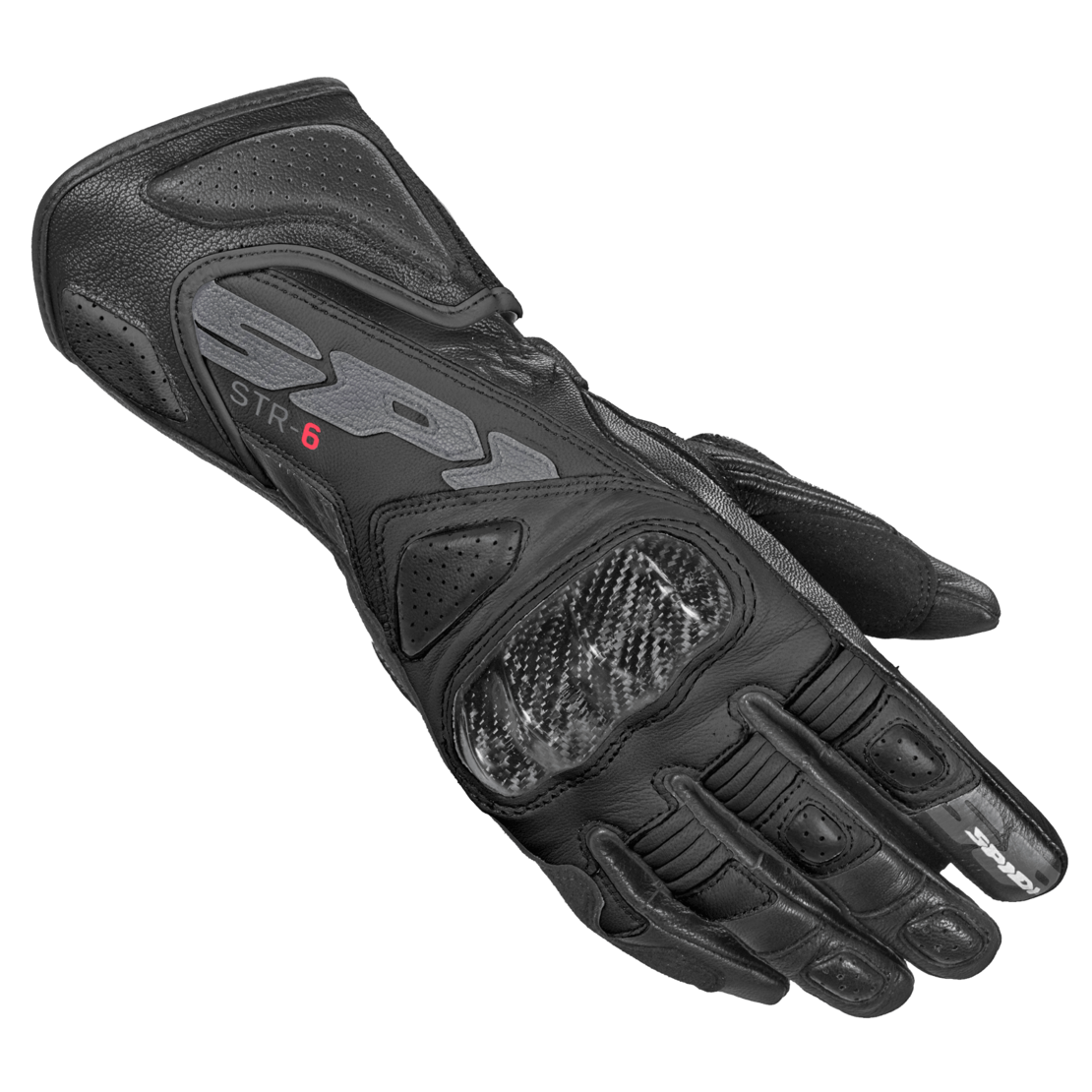 Дамски кожени мото ръкавици SPIDI STR-6 Black