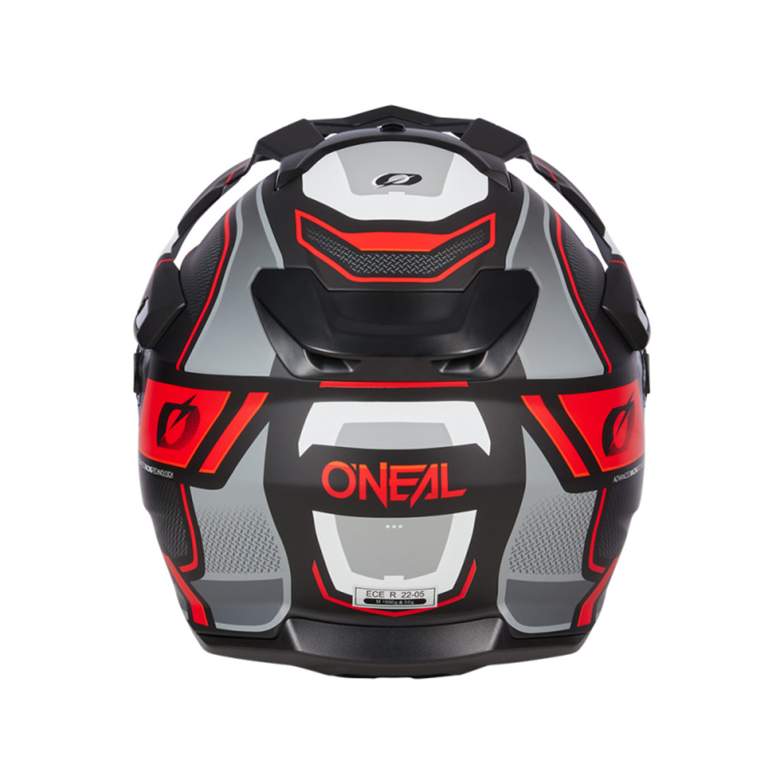 Ендуро каска D-SRS SQUARE V.24 BLACK/GRAY/RED