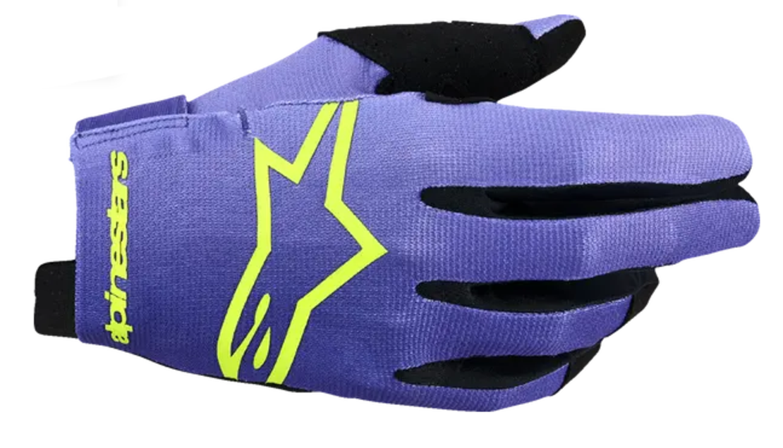 Мотокрос ръкавици ALPINESTARS RADAR PURPLE/YELLOW