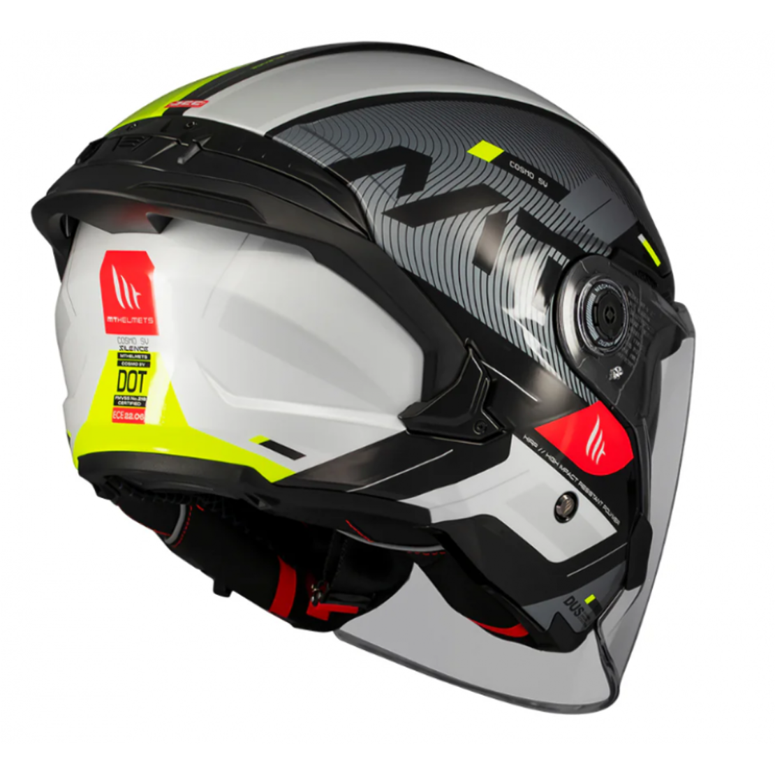 Скутер каска MT COSMO SV SILENCE B3 YELLOW GLOSS