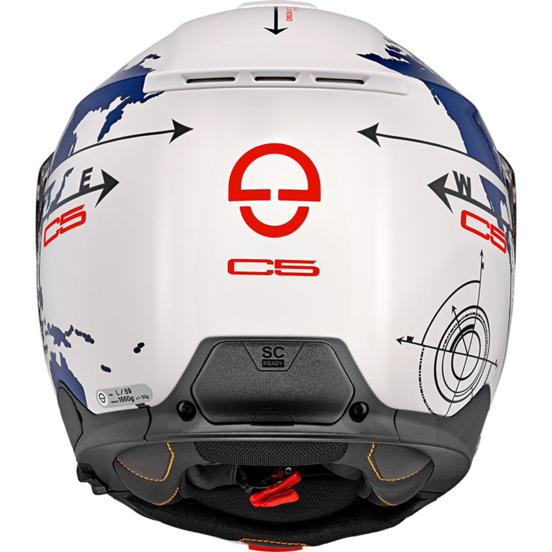 Каска SCHUBERTH C5 GLOBE BLUE
