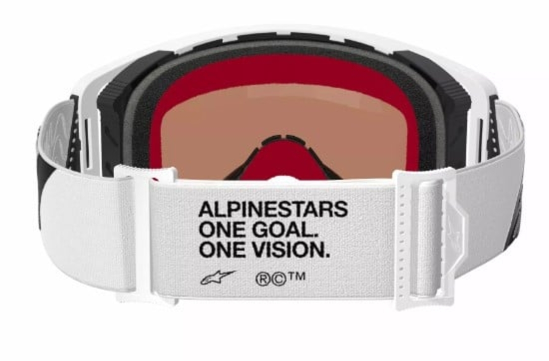 Мотокрос очила ALPINESTARS SUPERTECH CORP WHITE MIRROR-SILVER