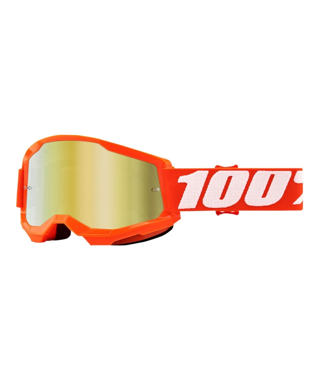 Мотокрос очила 100% STRATA2 ORANGE-MIRROR GOLD