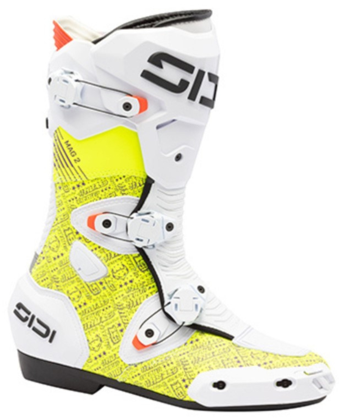 Мото ботуши SIDI MAG-2 AIR WHITE/YELLOW