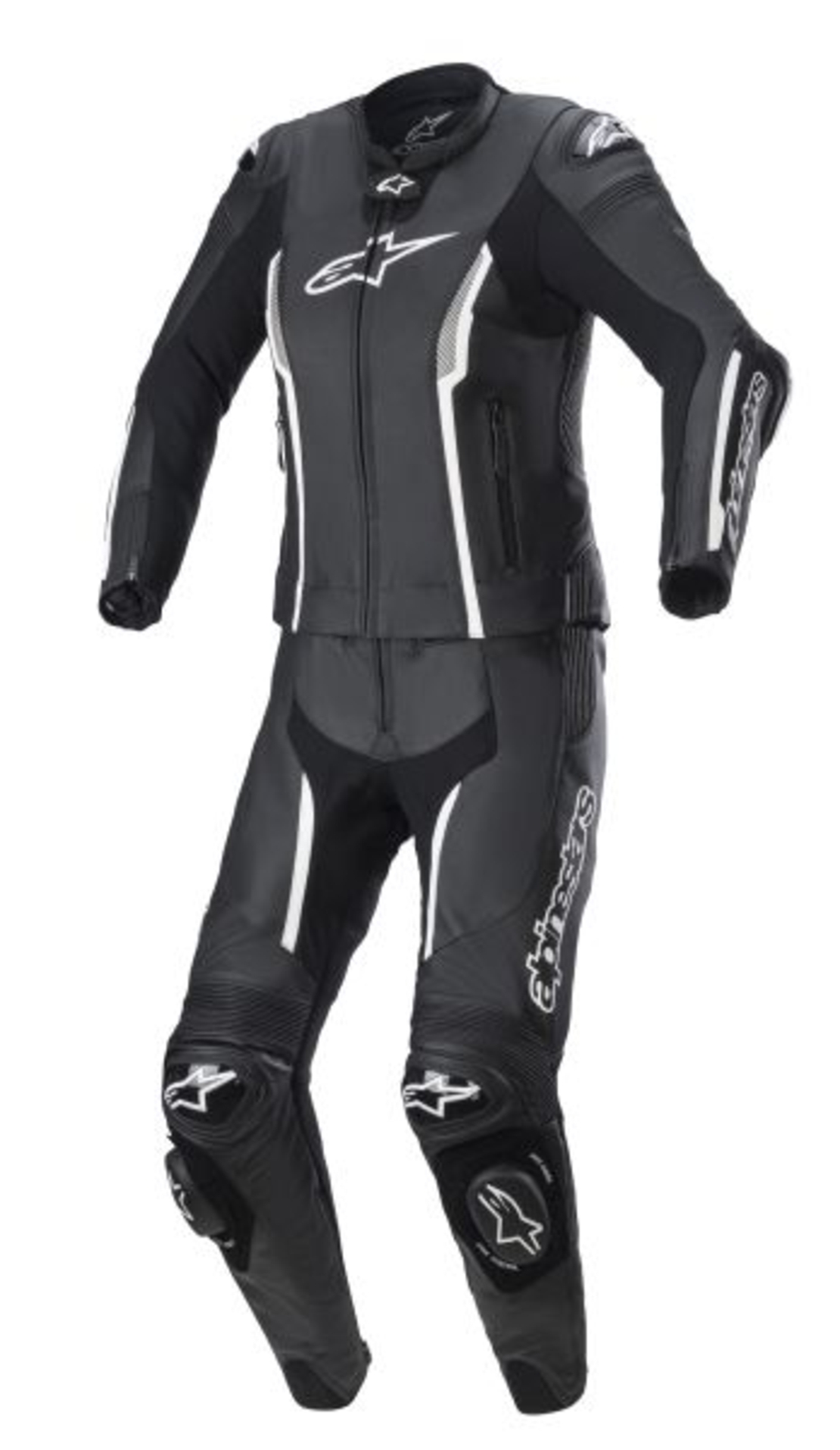Дамски кожен екип ALPINESTARS STELLA GP Plus MISSILE V2 BLACK/WHITE