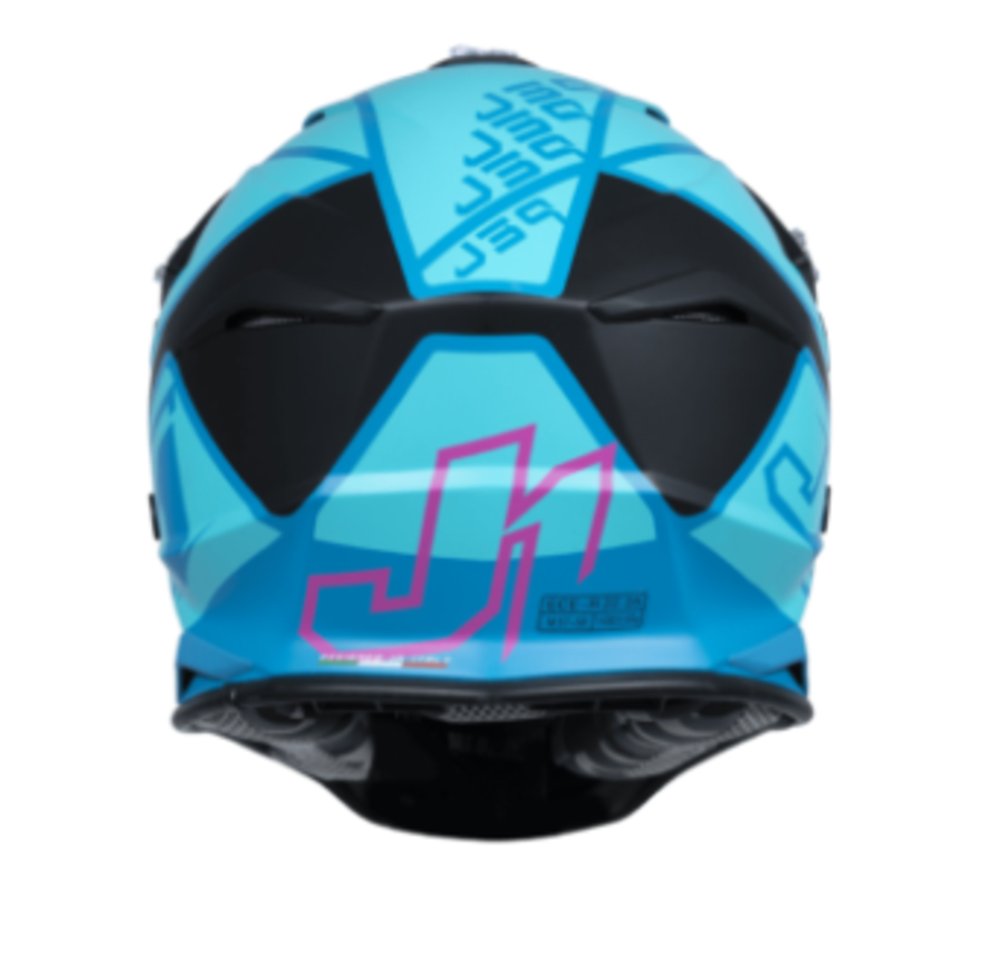 Mотокрос каска Just1 J-39 Thruster Petrol Blue/Fuxia Black