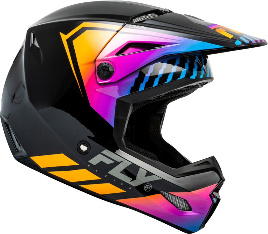 Мотокрос каска FLY RACING Formula Kinetic Menace - Black/Sunrise