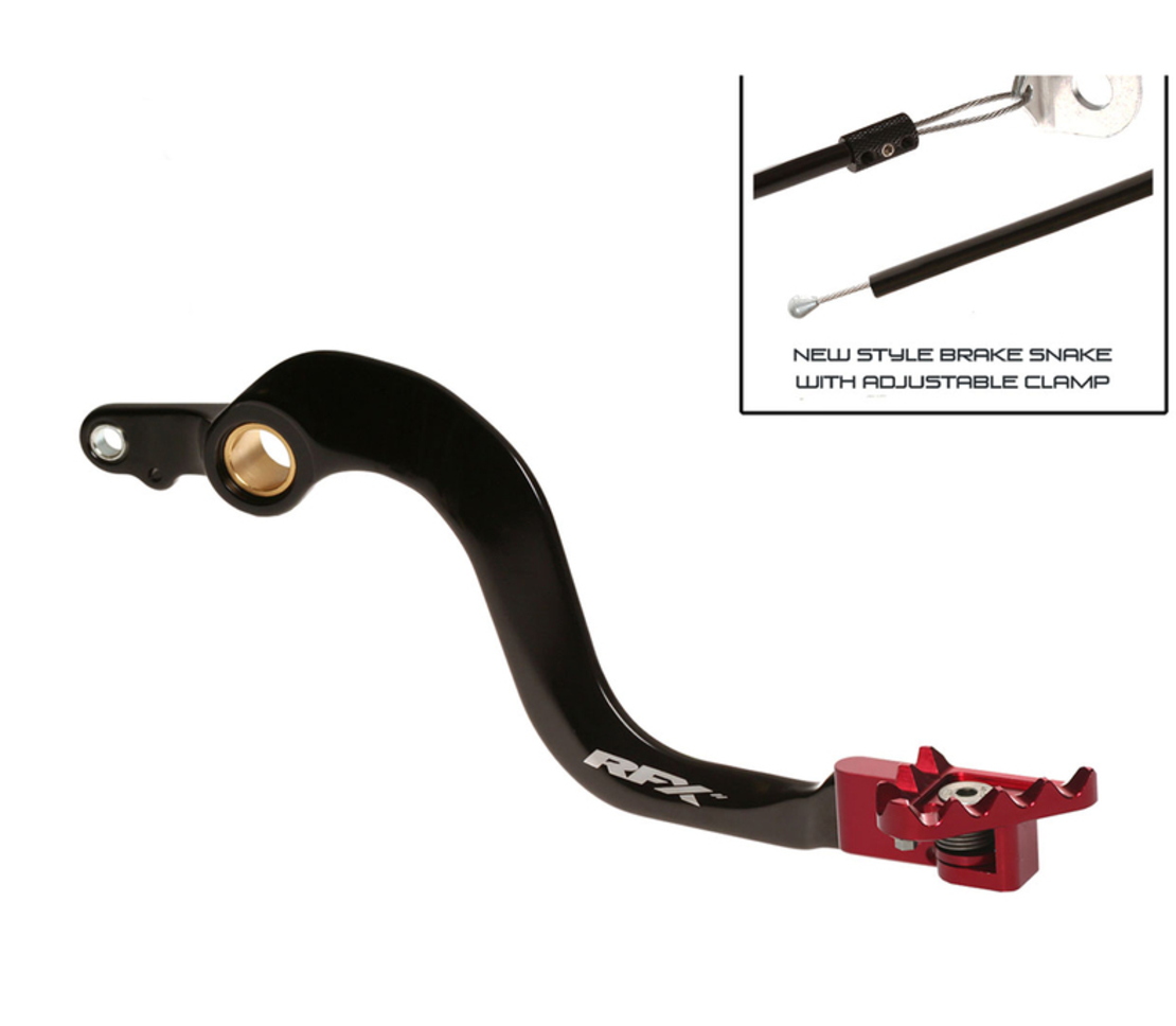 Заден лост за спирачка RFX Pro FT Rear Brake Lever (Black/Red) - Honda CR250R 02-07