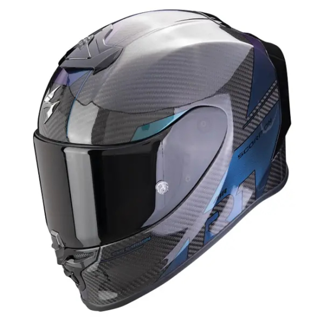 Каска Scorpion EXO-R1 Evo Carbon Air Rally Black-Chameleon