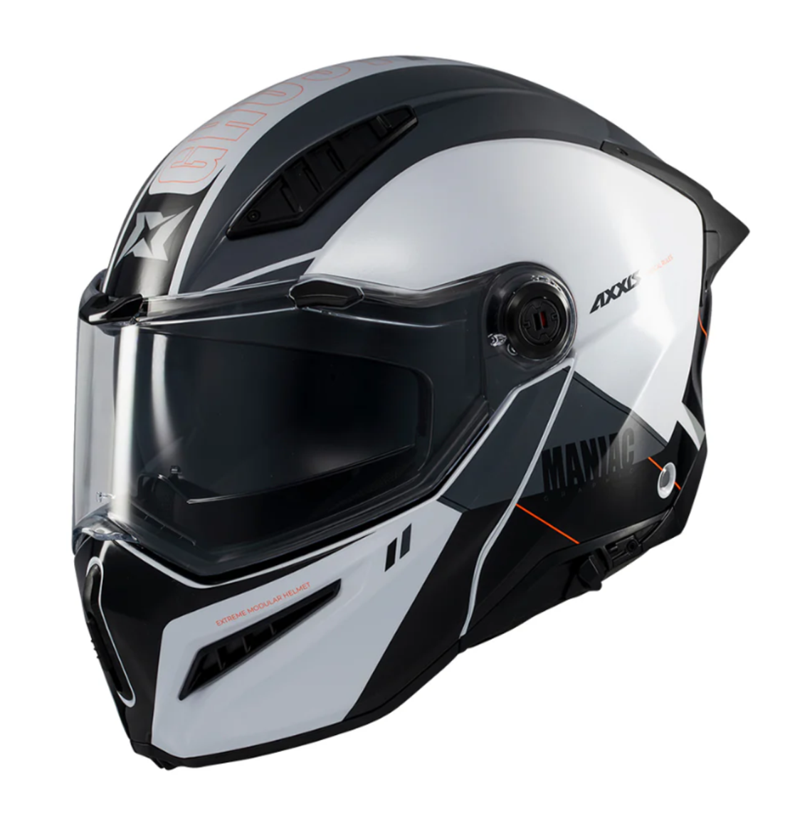 Отваряема каска AXXIS GHOSTFIGHTER SV MANIAC A2 GLOSS