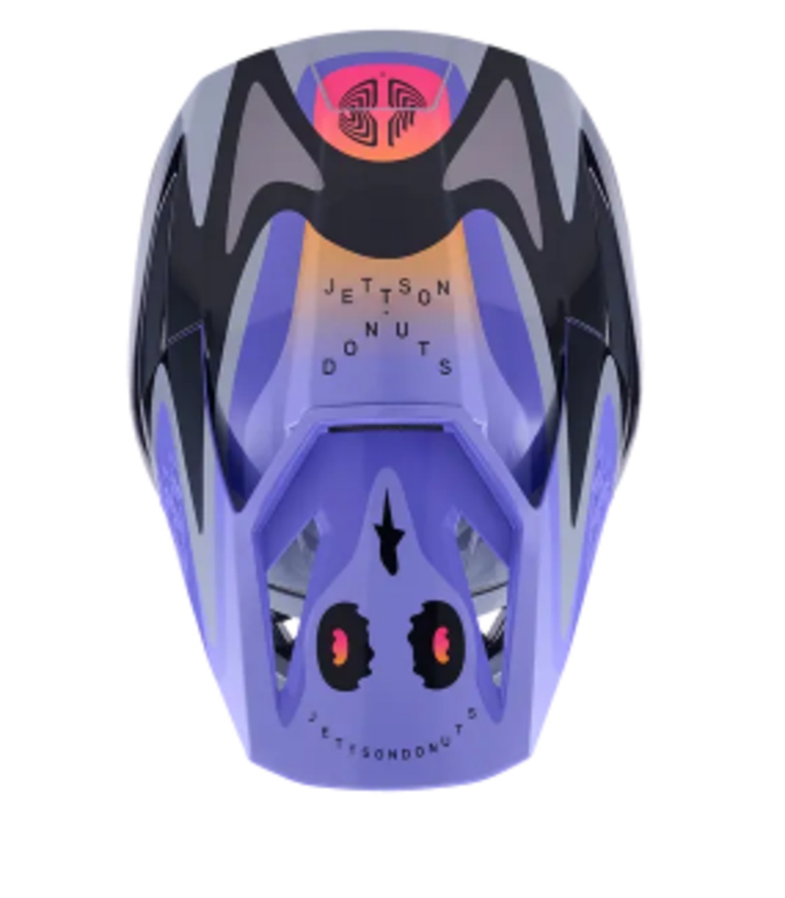 Мотокрос каска ALPINESTARS SM3 JETTSON GRAY/PUR/BLK