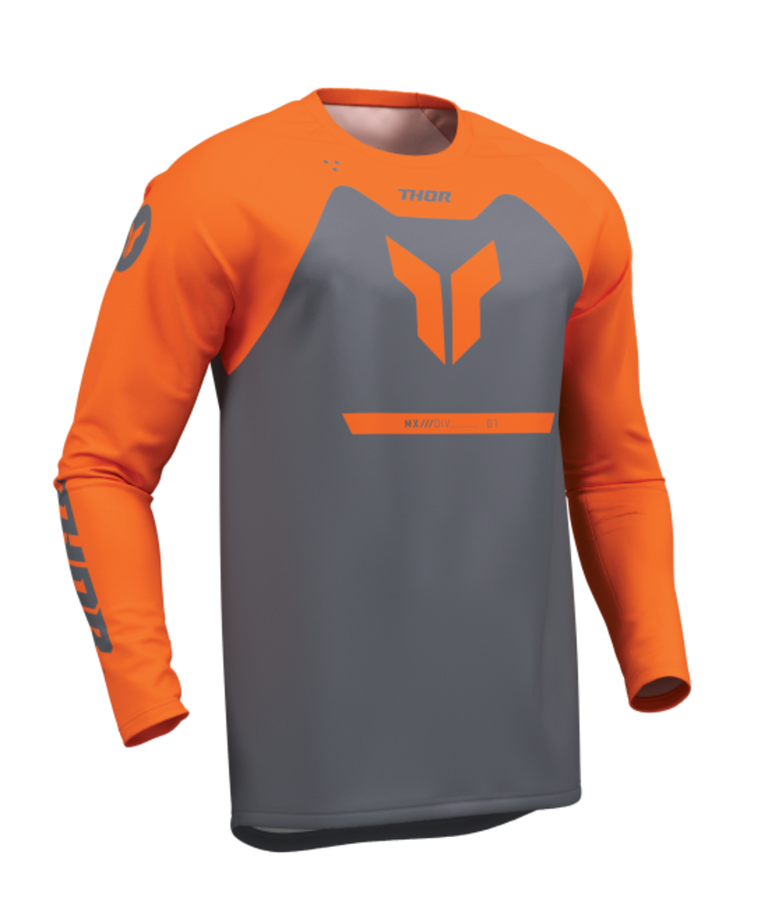Мотокрос джърси THOR RIDEMODE MENACE ORANGE/CHAR