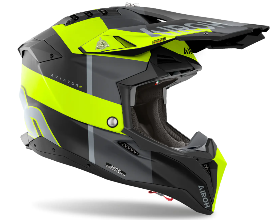 Каска AIROH AVIATOR 3 MONARCH YELLOW MATT