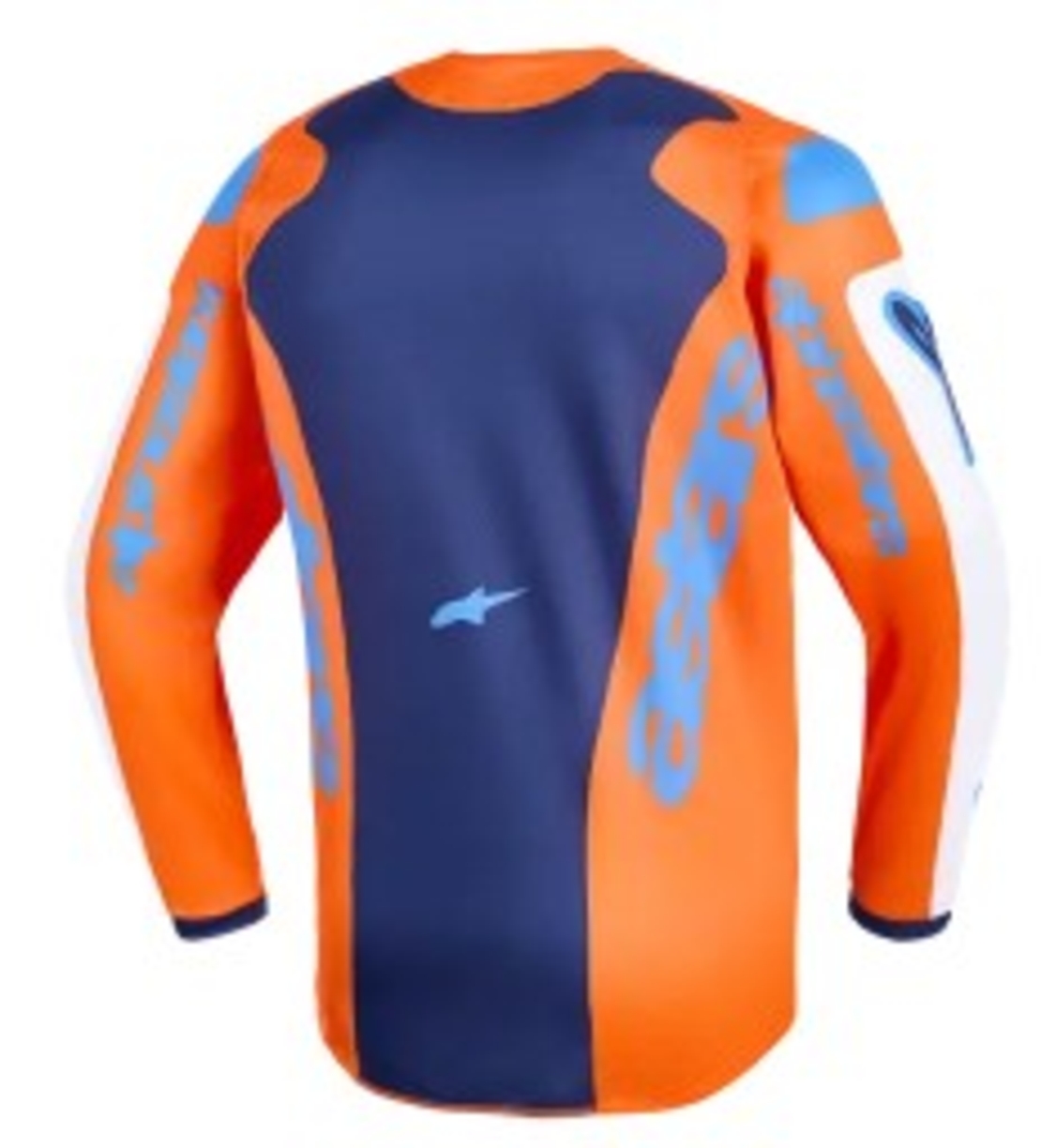 Детско мотокрос джърси Alpinestars FLUID GRID ORAN/BLUE