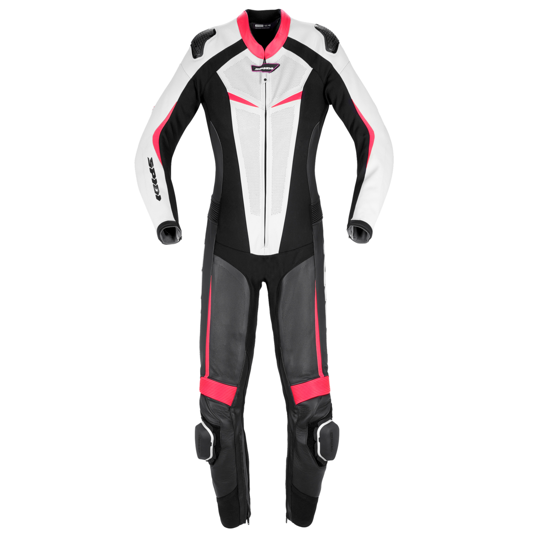 Дамски кожен мото екип SPIDI TRACK PERF PRO Black/Fuchsia