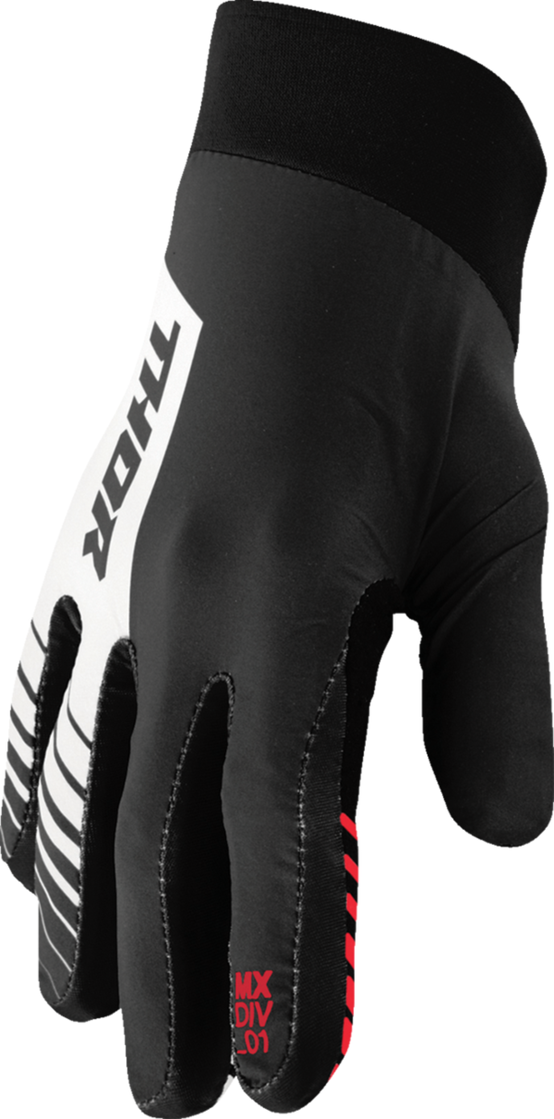 Мотокрос ръкавици THOR AGILE ANALOG BLACK/RED/WHITE