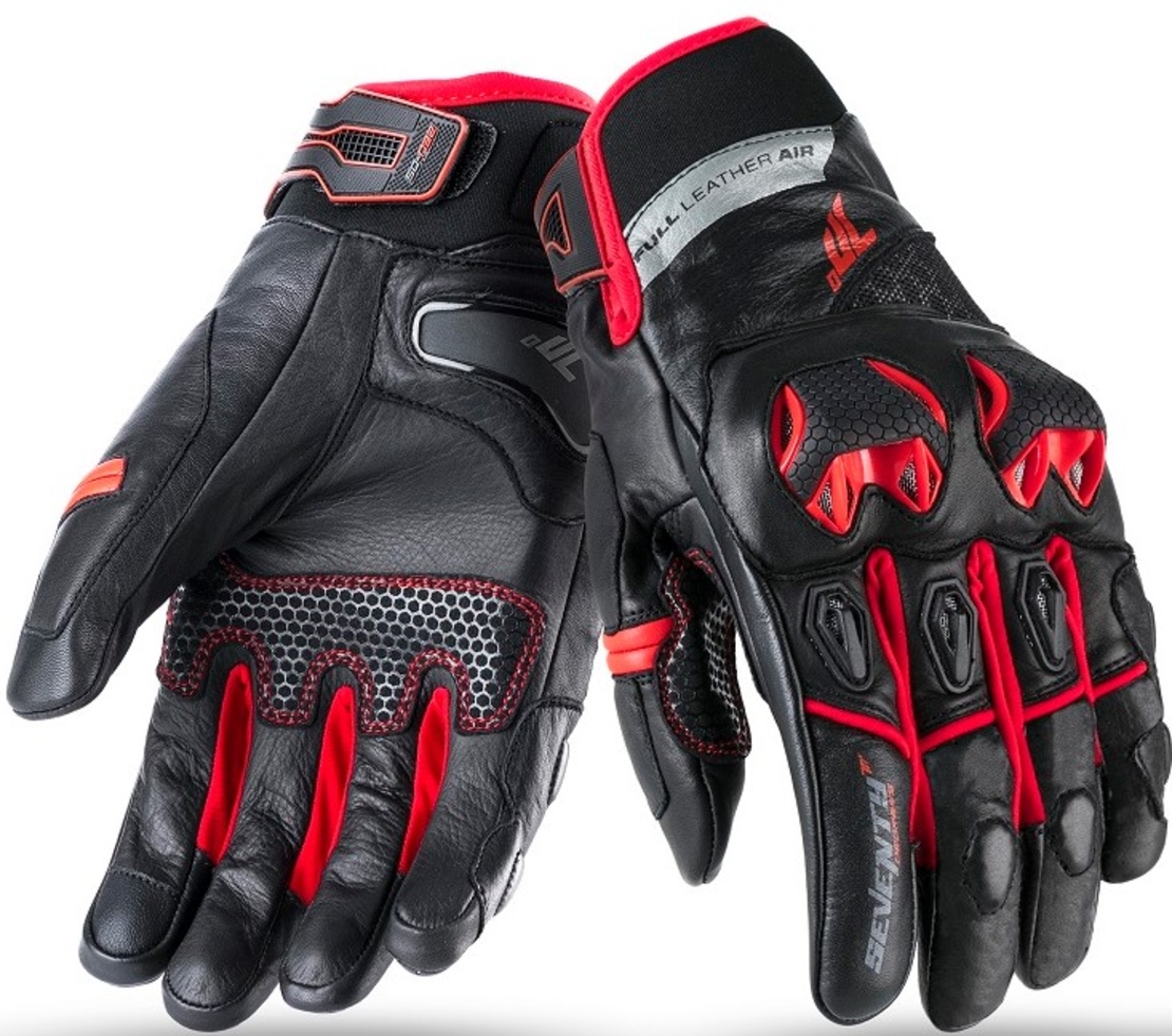 Кожени ръкавици 70 DEGREES WINTER NAKED BLACK/RED