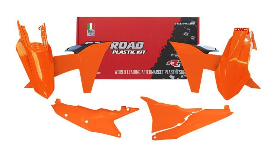 Комплект пластмаси RACETECH Plastic Kit with left Airbox Side Panel KTM 2024 (Orange/Black)