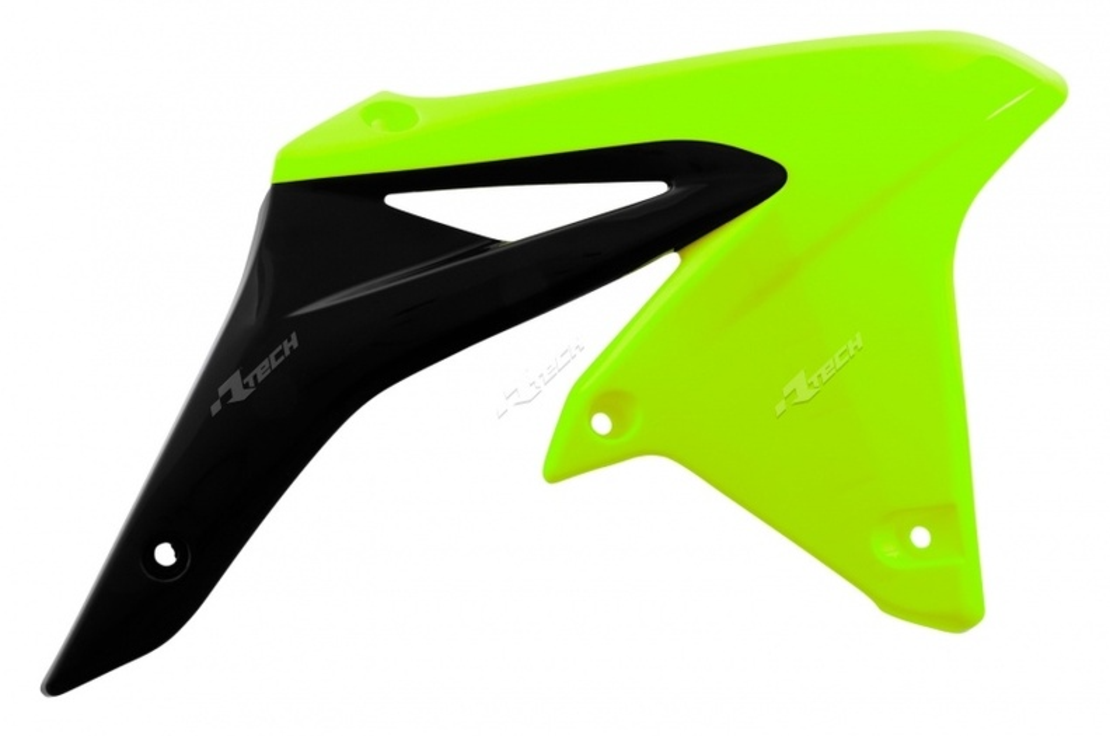 Пластмасови капаци за радиатор RACETECH Radiator Covers Neon Yellow/Black Suzuki RM-Z250 10-18
