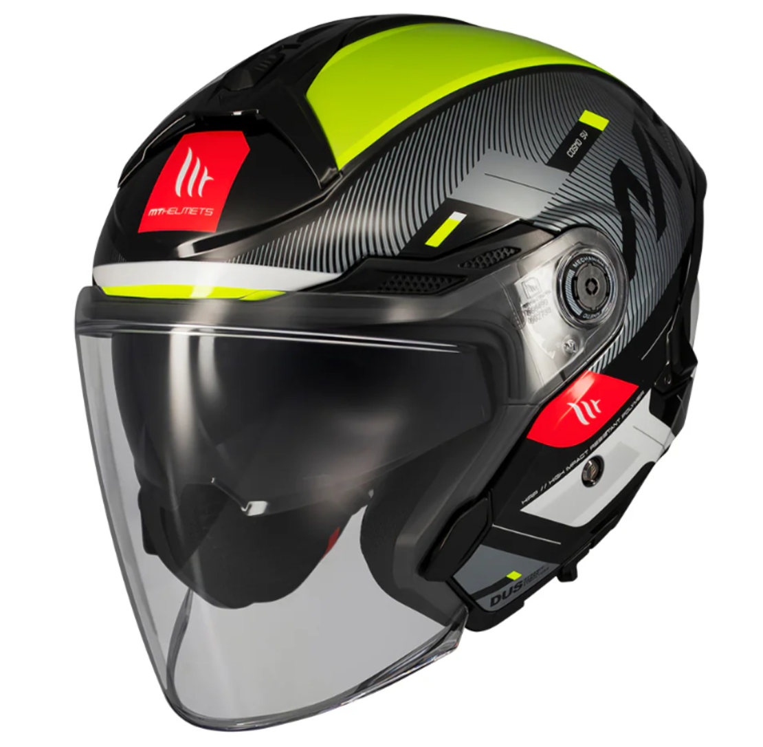 Скутер каска MT COSMO SV SILENCE B3 YELLOW GLOSS