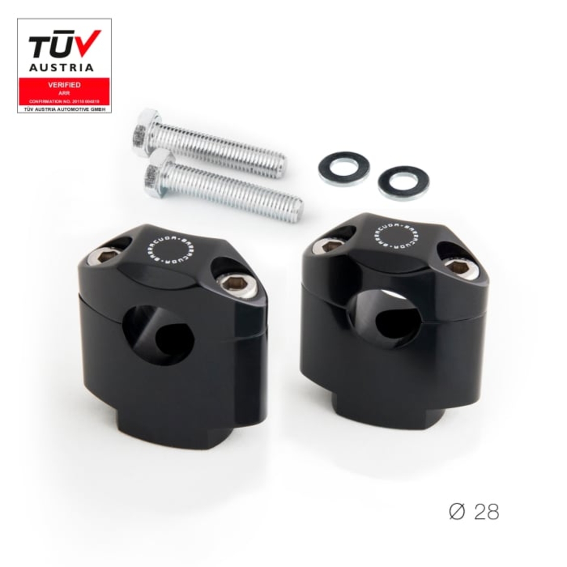 Универсални скоби за кормило 22мм BARRACUDA