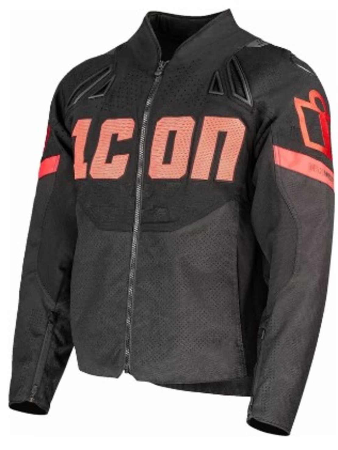 Кожено яке ICON Contra3™ HERO BLACK/RED