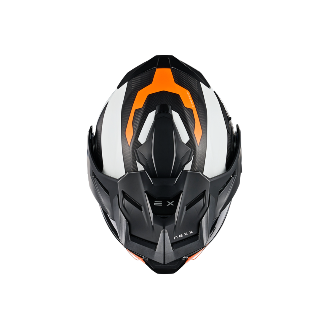Адвенчър каска NEXX X.LIFECOUNTRY TERRA WHITE/ORANGE