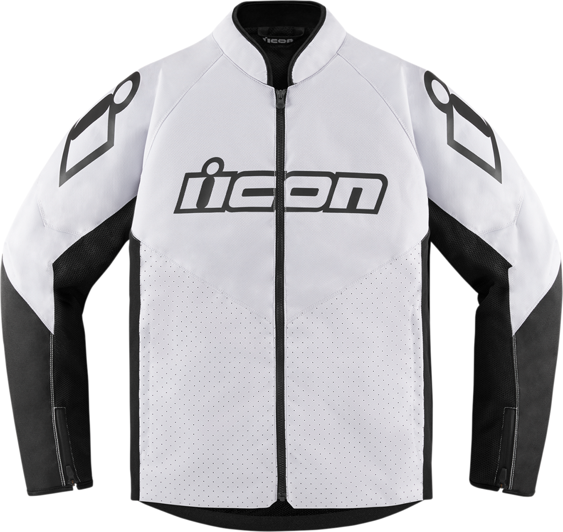 Текстилно мото яке ICON HOOLIGAN CE WHITE