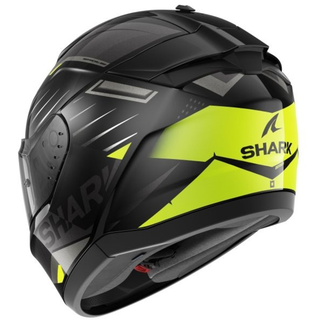 Каска SHARK RIDILL 2 BERSEK BLACK/GREY/YELLOW FLUO