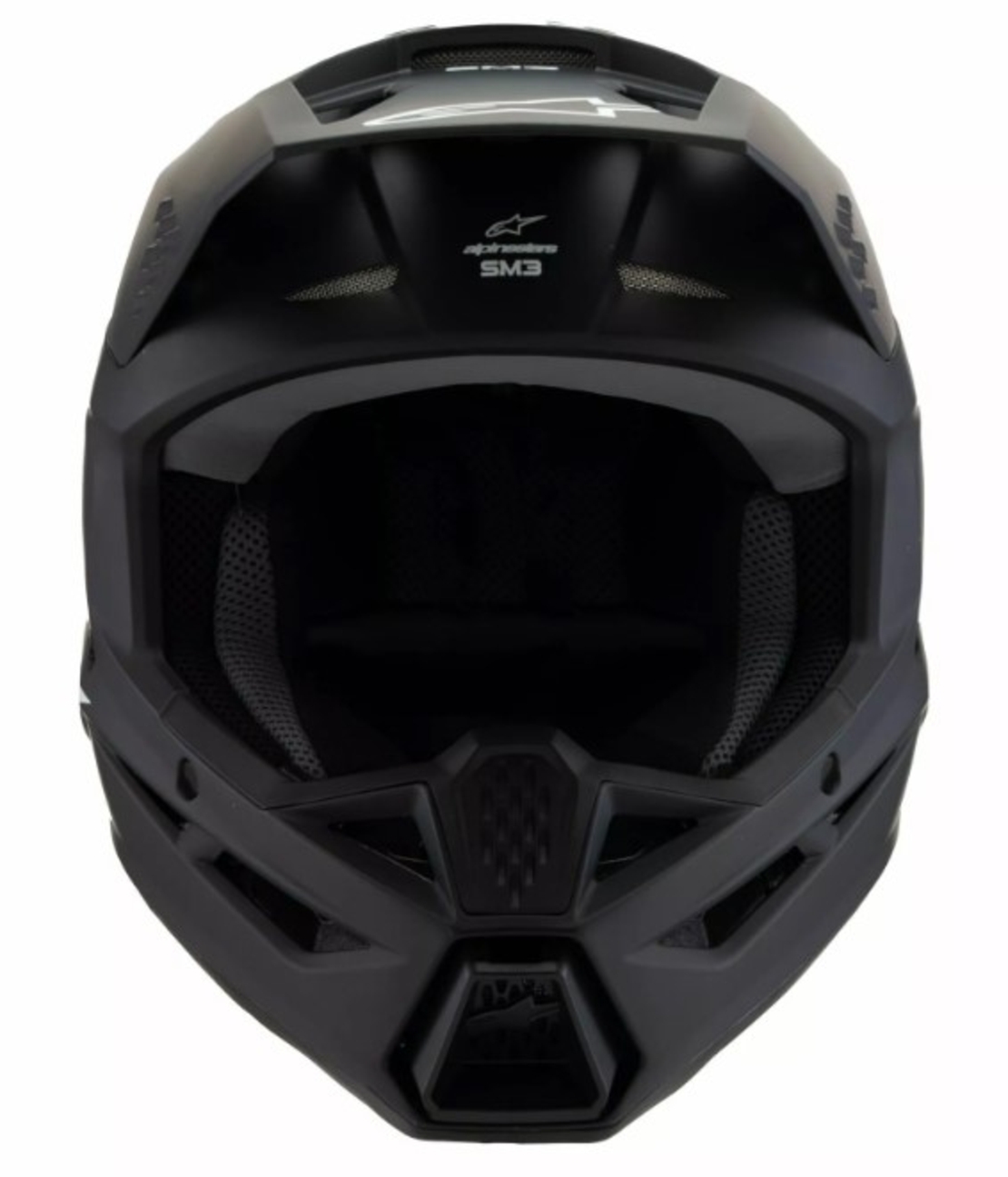 Детска мотокрос каска ALPINESTARS SM3 SOLID BLACK