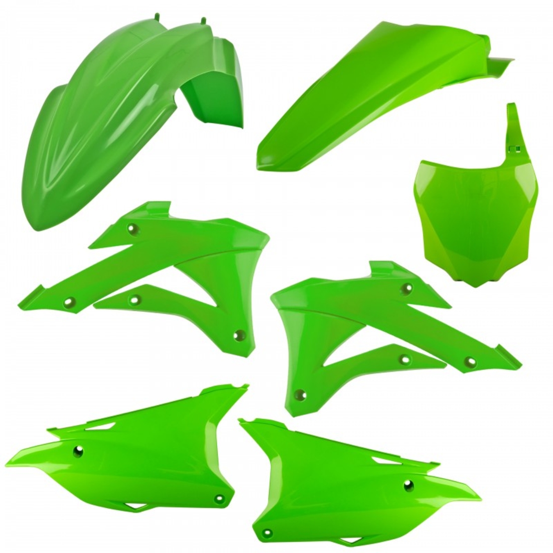 Комплект пластмаси POLISPORT Standard Plastic Kit Kawasaki KX 85/100/112 (2022-24) OEM