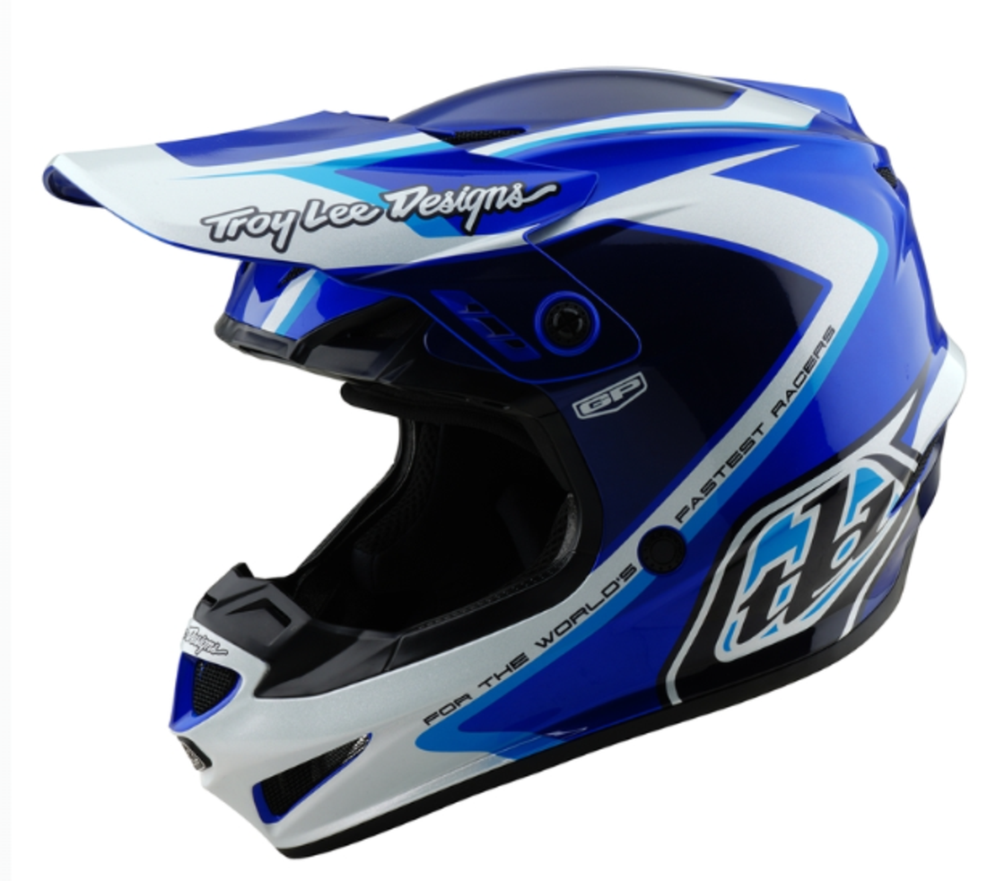 Детска мотокрос каска TROY LEE DESIGNS GP Shutter - Blue/White