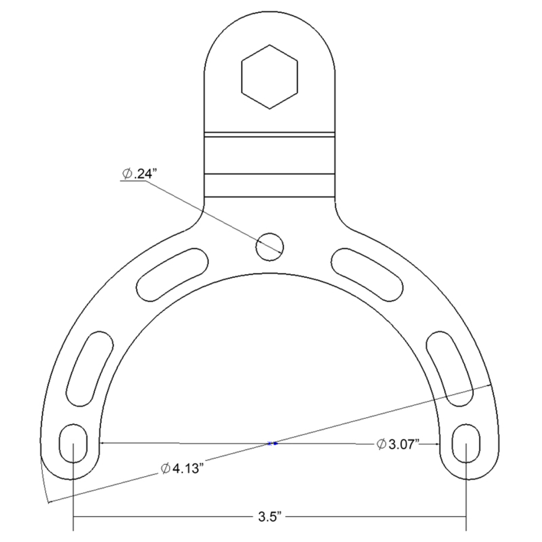 Мото стойка за телефон RAM-MOUNTS X-Grip B-410-A-UN10BU с монтиране на резервоар.