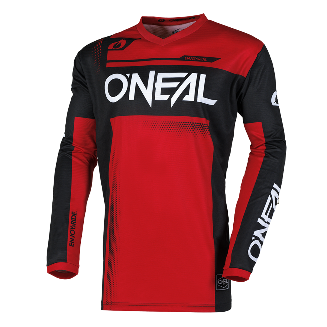 Мотокрос блуза O`NEAL ELEMENT RACEWEAR BLACK/RED V.25