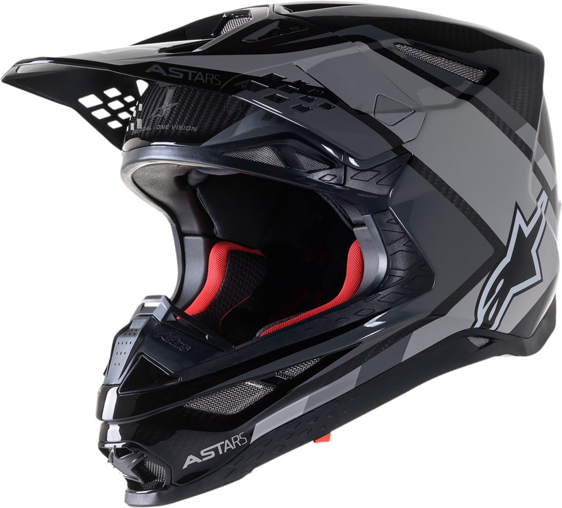 Мотокрос каска ALPINESTARS SM10 Carb BLACK/GRAY