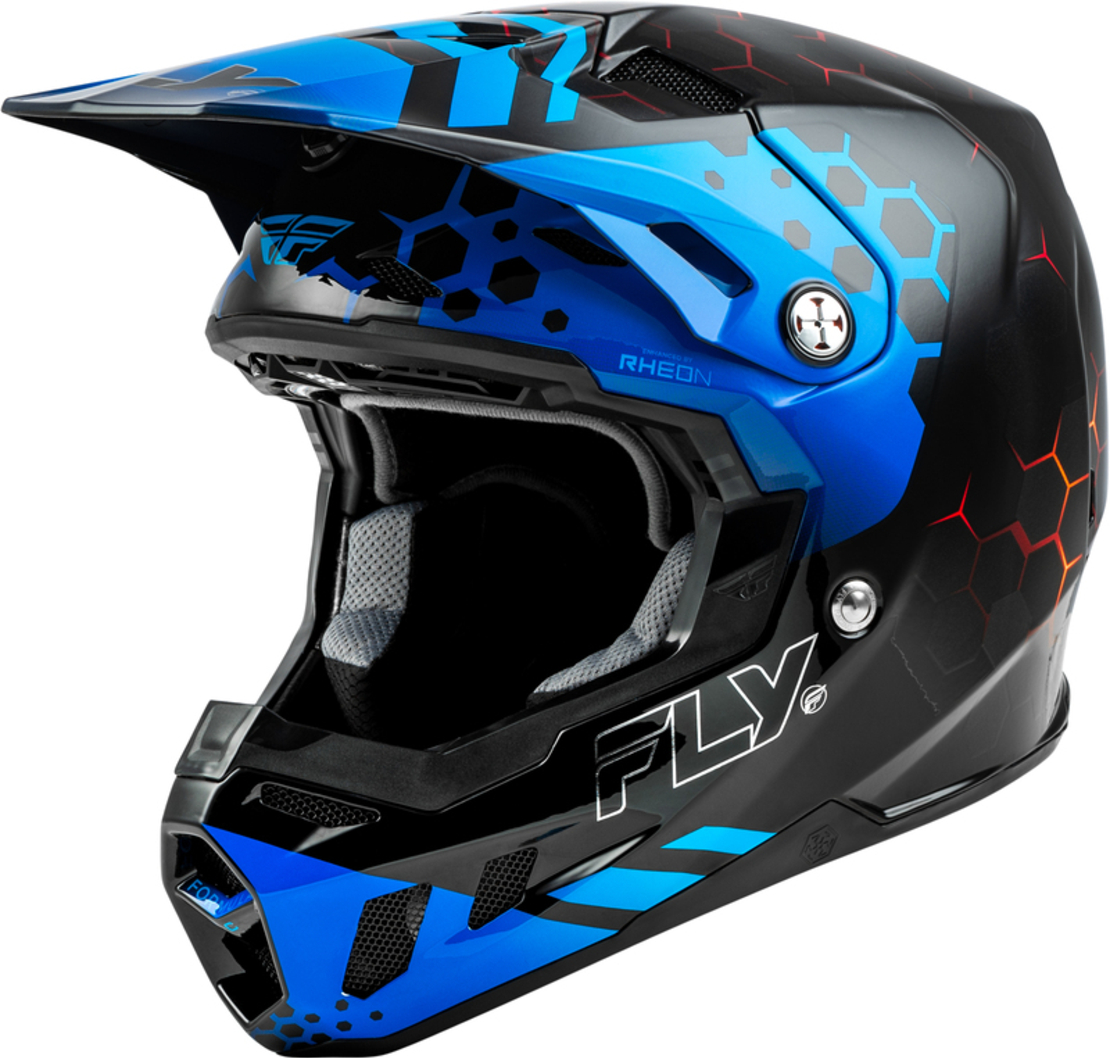 Мотокрос каска FLY RACING Formula CC Tektonic - Black/Blue/Red