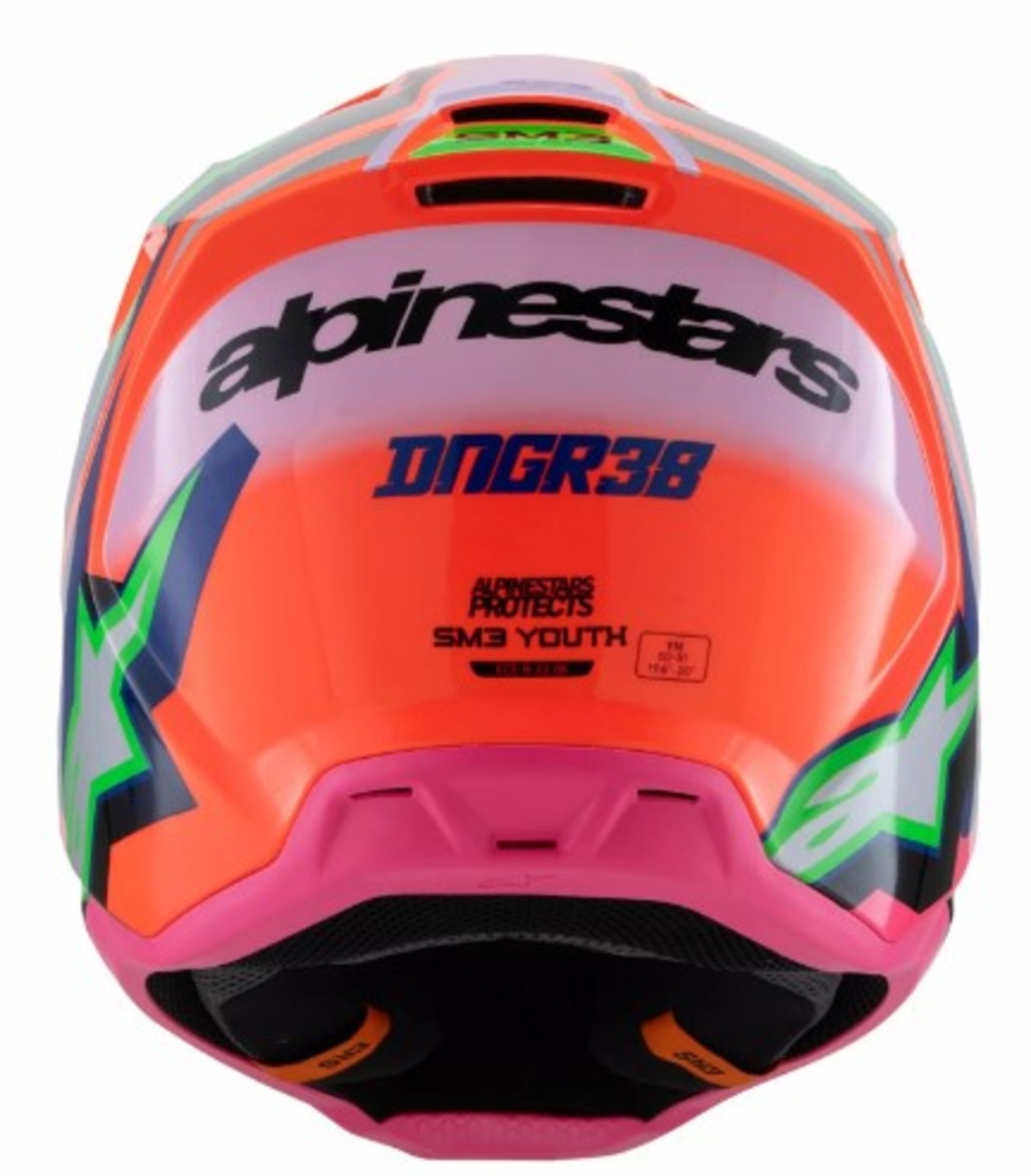 Детска мотокрос каска ALPINESTARS SM3 DEEGAN OR/PU