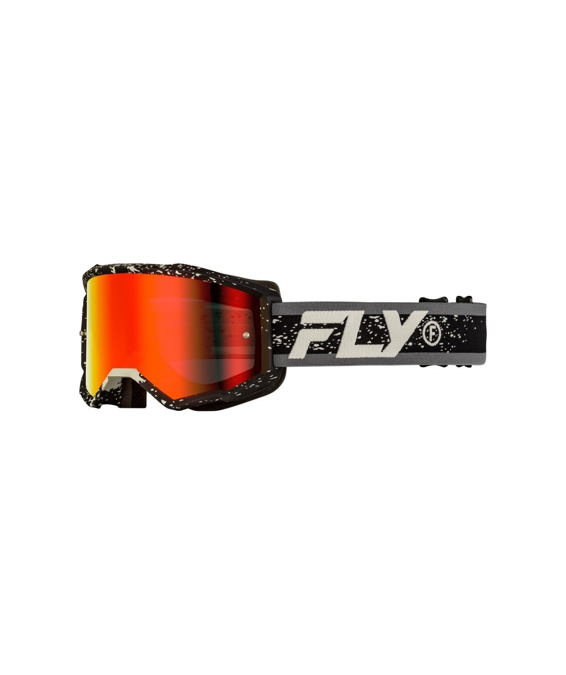 Мотокрос очила FLY RACING Zone Black/Grey - Red Mirror/Smoke Lens 2025