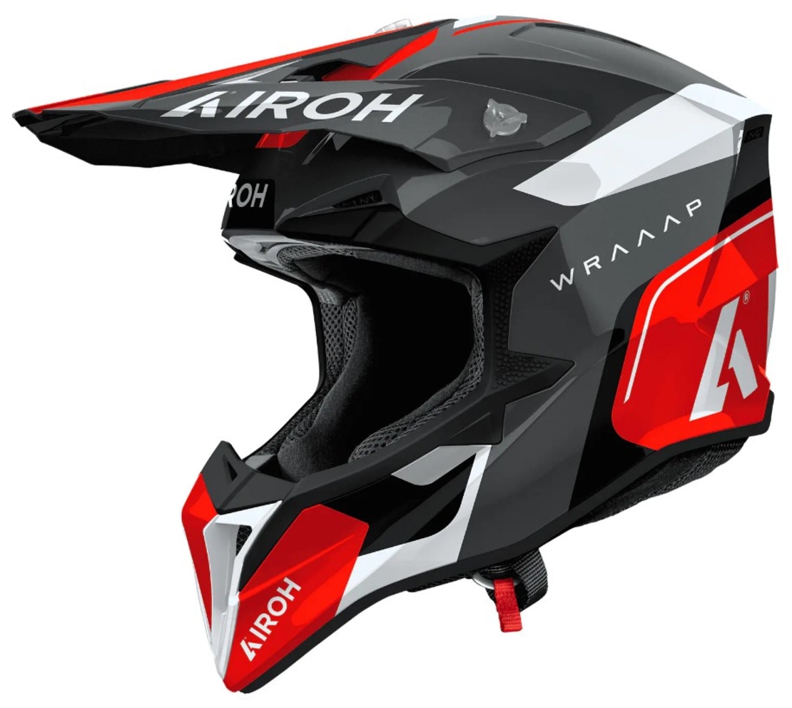 Мотокрос каска AIROH WRAAAP VISION Conquer RED Gloss