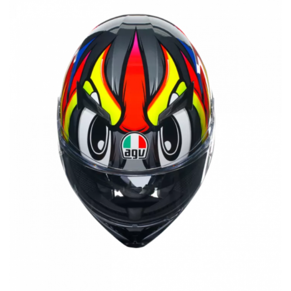 КАСКА  AGV K3 -BIRDY 2.0 GREY/YELLOW/RED