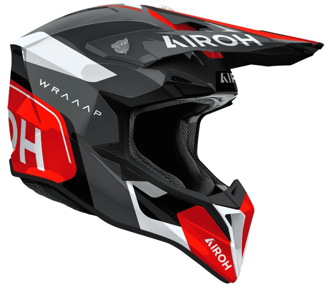 Мотокрос каска AIROH WRAAAP VISION Conquer RED Gloss
