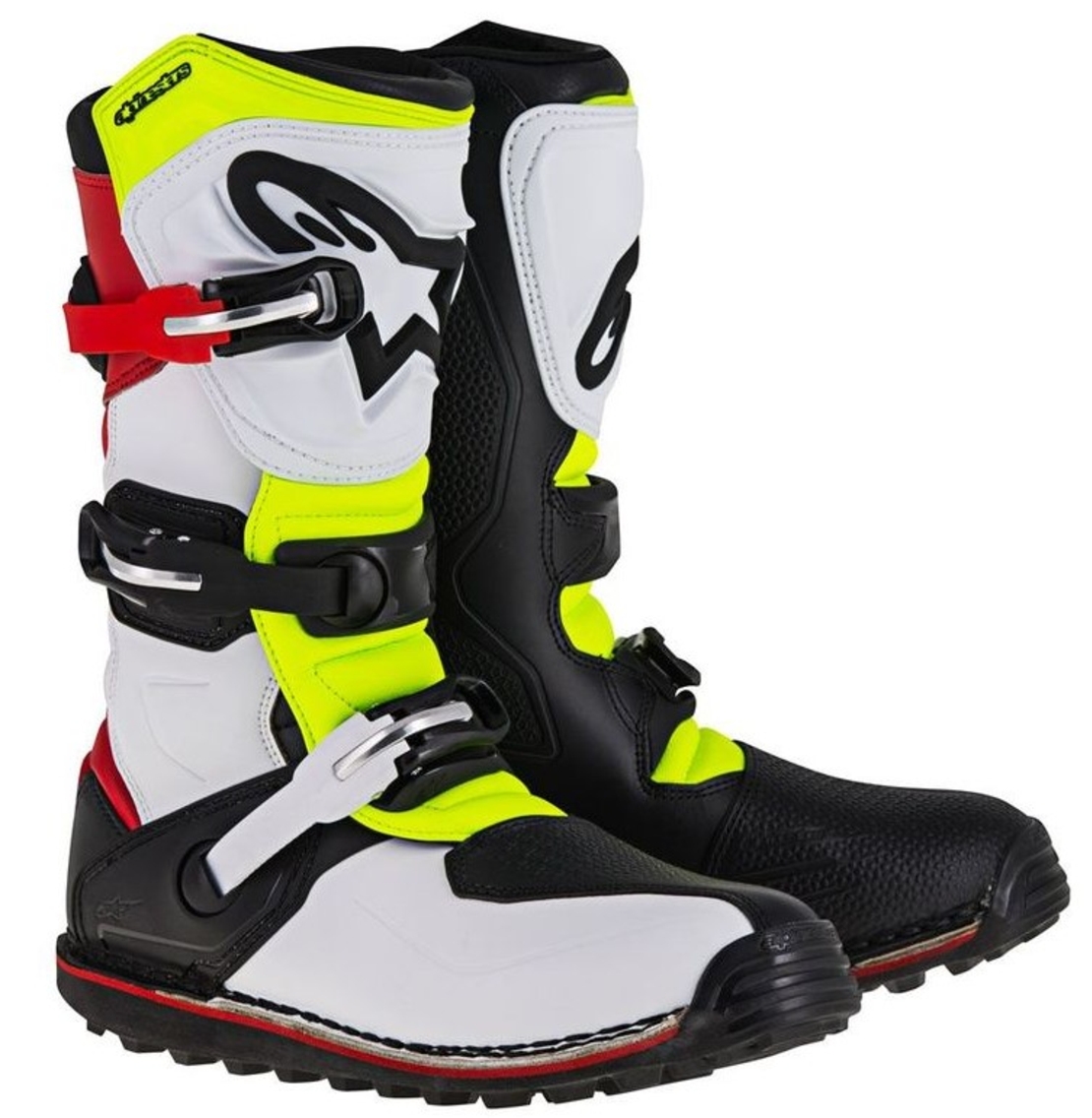 Ботуши ALPINESTARS TECH-T White/Red/Fluo yellow/Black