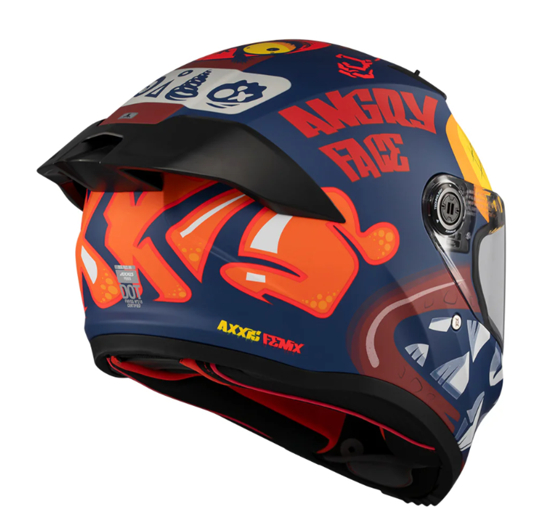 Каска AXXIS FENIX ANGRY FACE C5 MATT