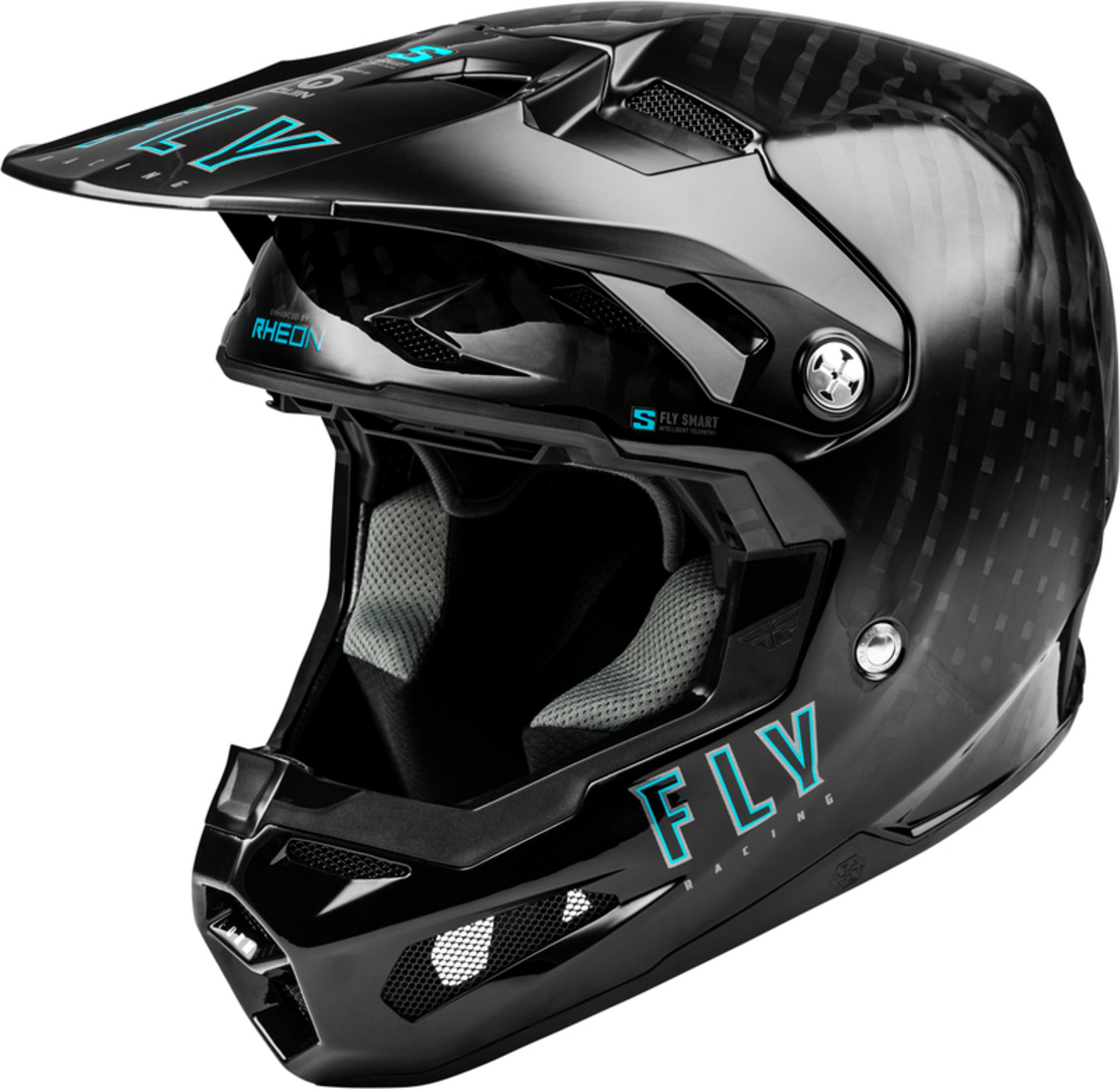 Мотокрос каска FLY RACING Formula Smart Carbon Solid Helmet - Black