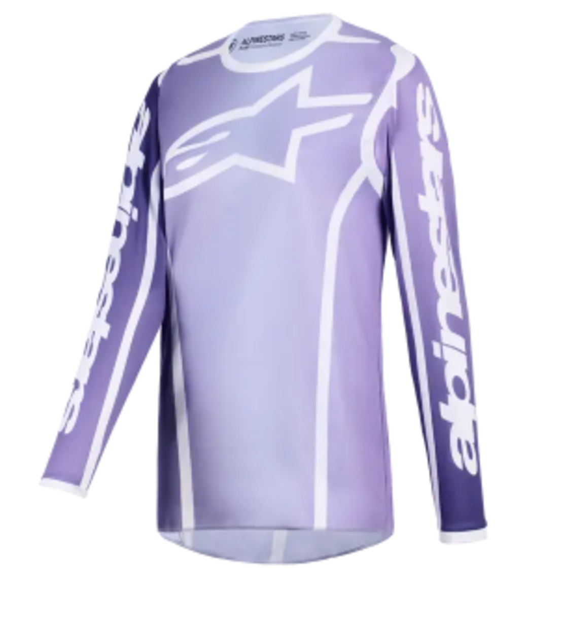 Дамско мотокрос джърси Alpinestars FLUID APEX VIOLET/WHIТЕ