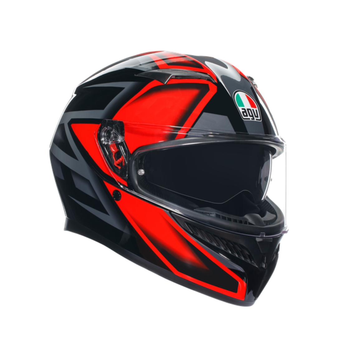 КАСКА  AGV K3 -COMPOUND BLACK/RED