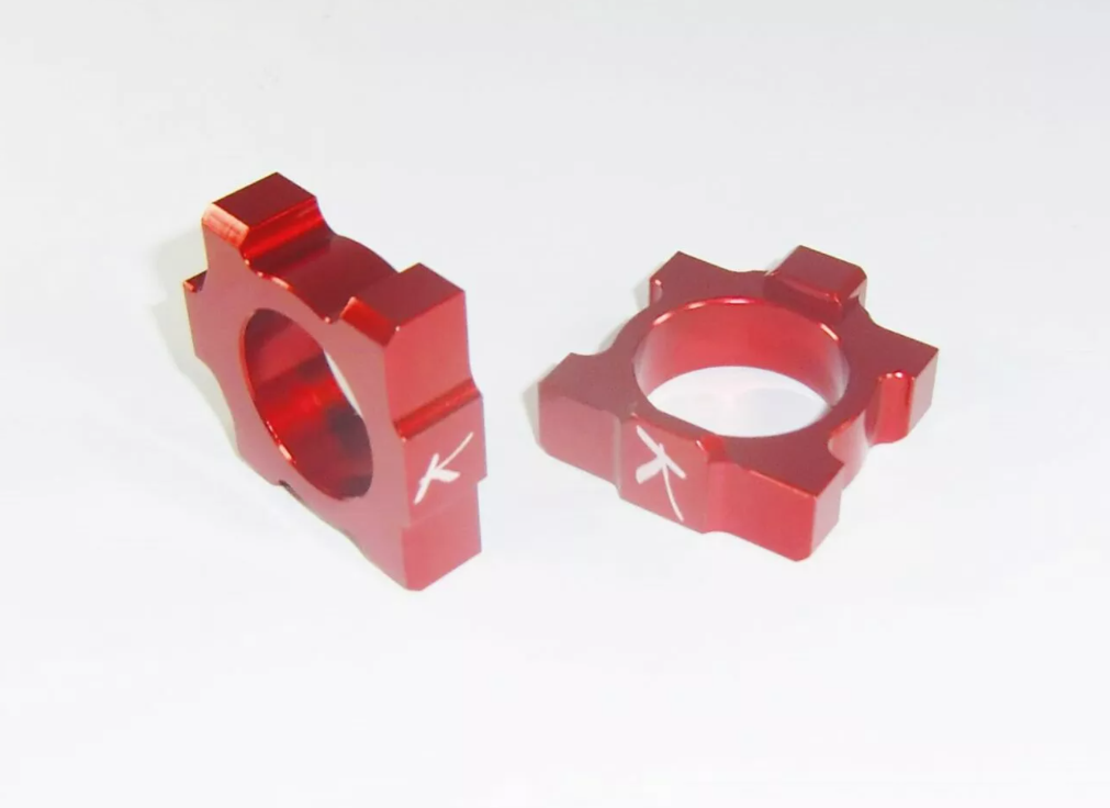 Блок втулка за задна ос KITE AXLE BLOCK KAWASAKI Red